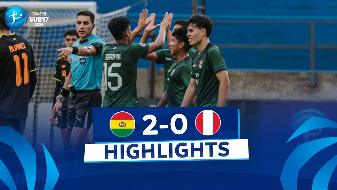 BOLIVIA vs. PER&Uacute; [2-0] | RESUMEN | CONMEBOL SUB17 | FASE DE GRUPOS