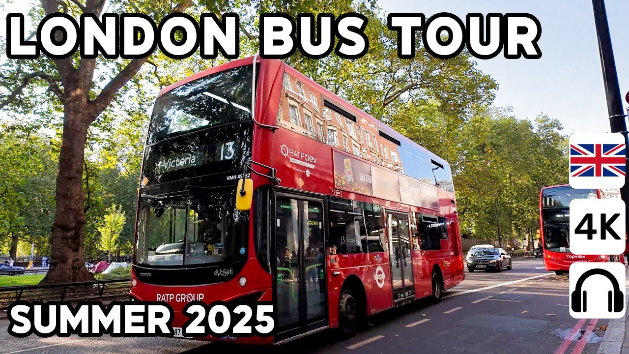 London Red Route Tour Bus Ride 2025  Full Scenic Journey Through Iconic Landmarks
