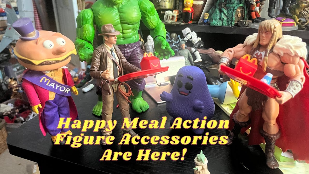 Act now! McDonalds selling 6" scale action figure accessories in their Aug 2025 Happy Meals!