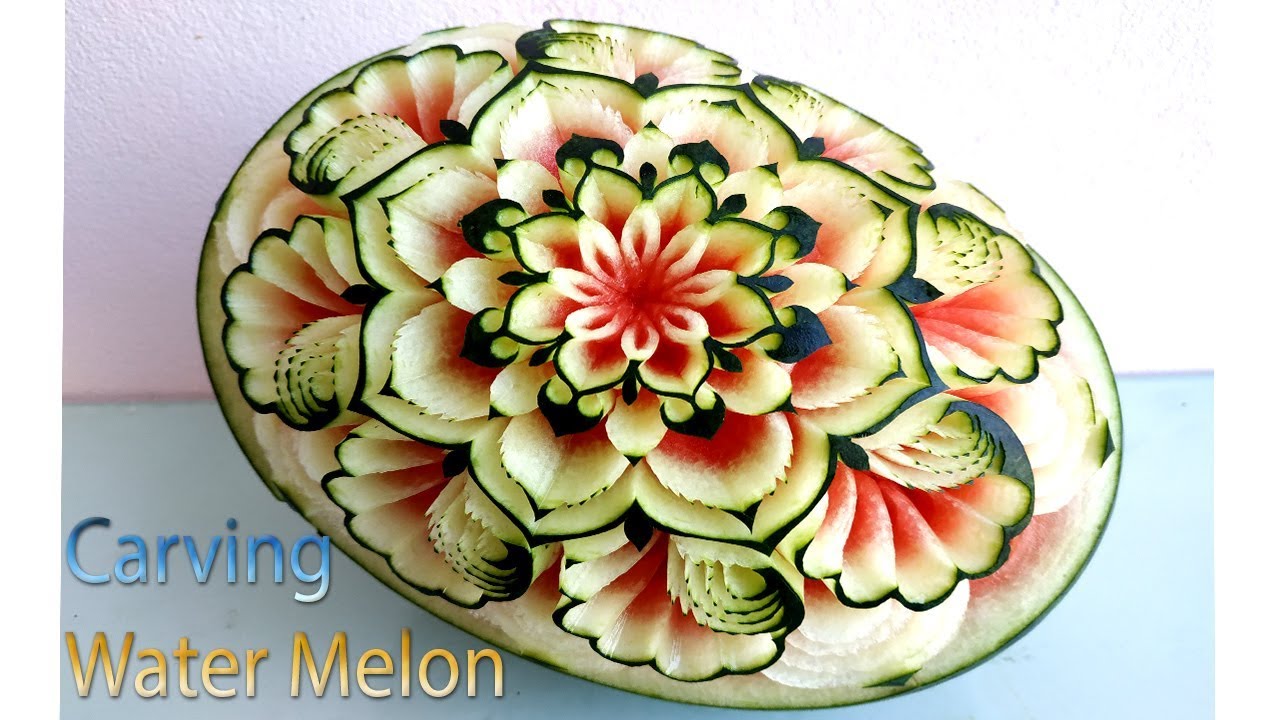 WATERMELON new design | carving fruits | By BÀN TAY ĐEN #carving #watermelon