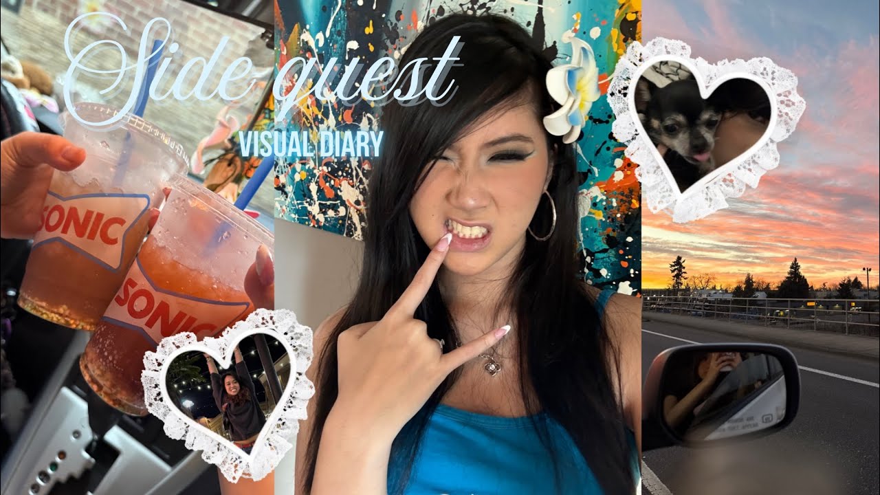 #visualdiaries : 01 | FIRST VLOG | Side quests, making club poster, eating, etc! 🤍 