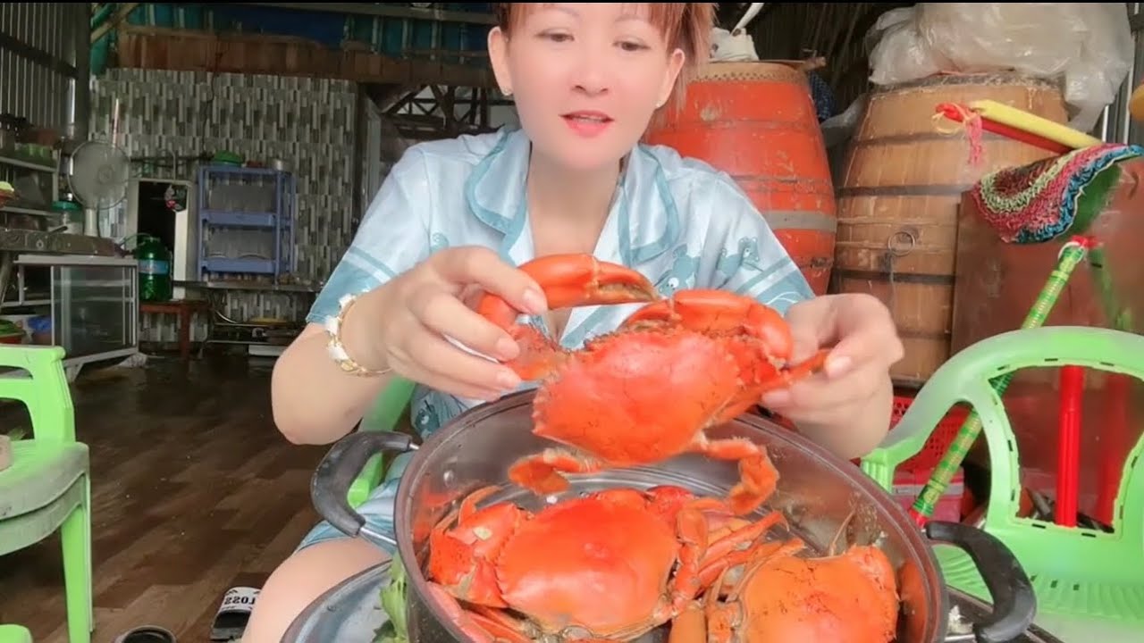 Về quê ăn cua vừa đặt ở vuông lên ngon quá chừng 