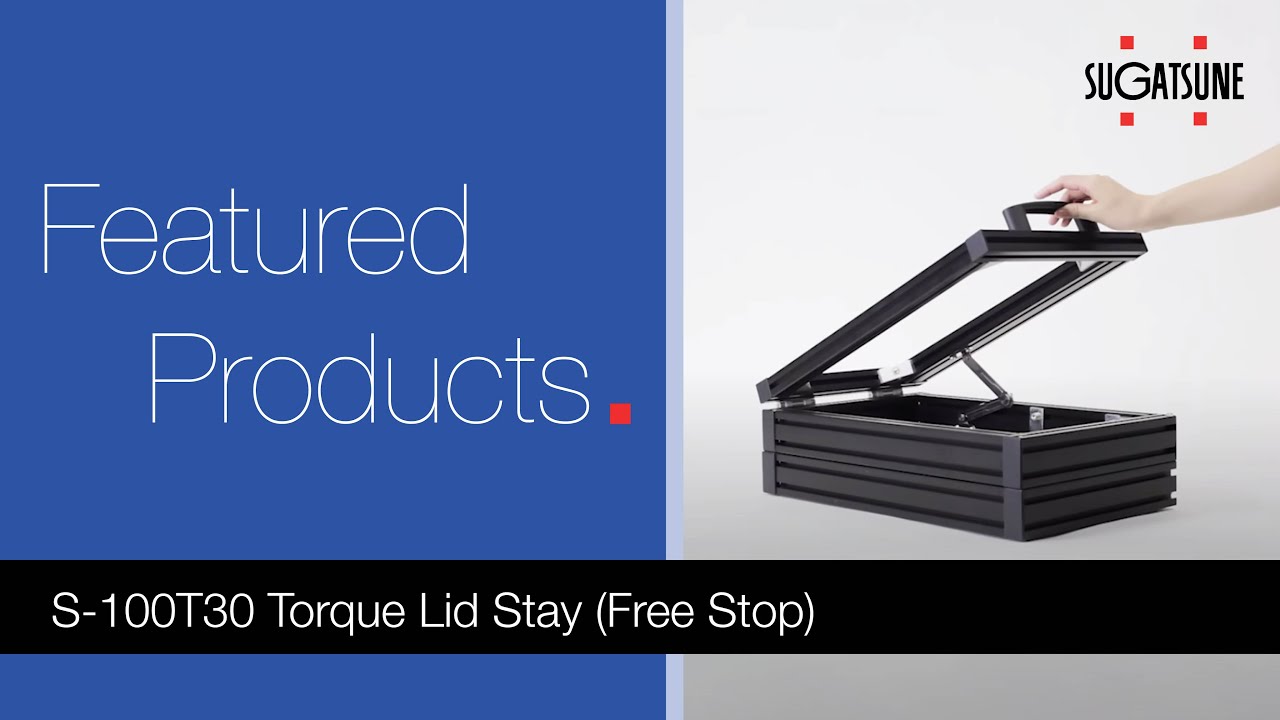 S-100T30 Torque Lid Stay (Free Stop) by Sugatsune
