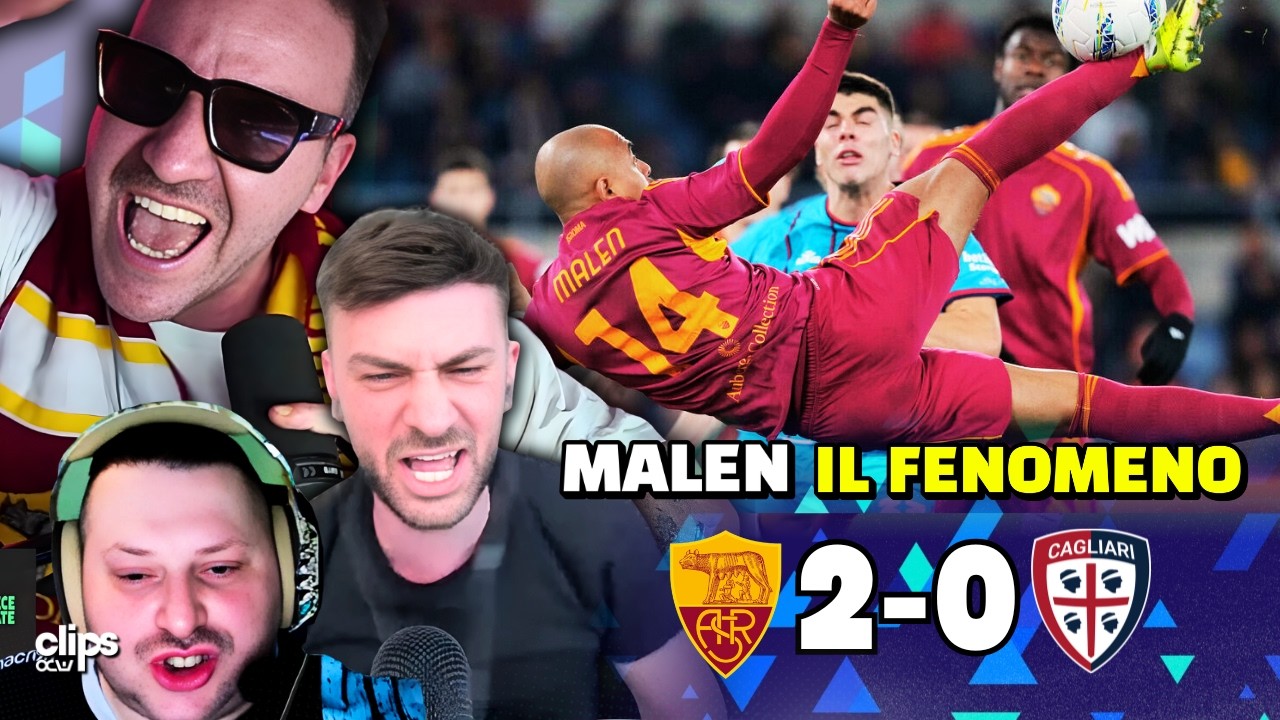 ROMA - CAGLIARI 2-0 | BOBBY MALEN!!! MA CHE GIOCATORE È?!?!? AD OGGI MAGGIORE DI LAUTARO!🔥