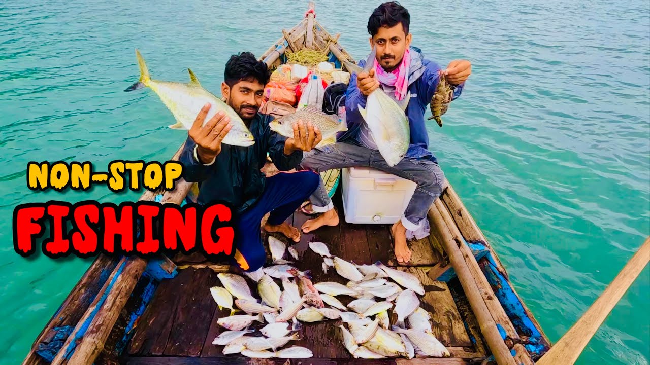 বহুদিন পর মন আর নৌকা ভরে মাছ ধরলাম😁 @ANDAMAN_HUNTERS 
