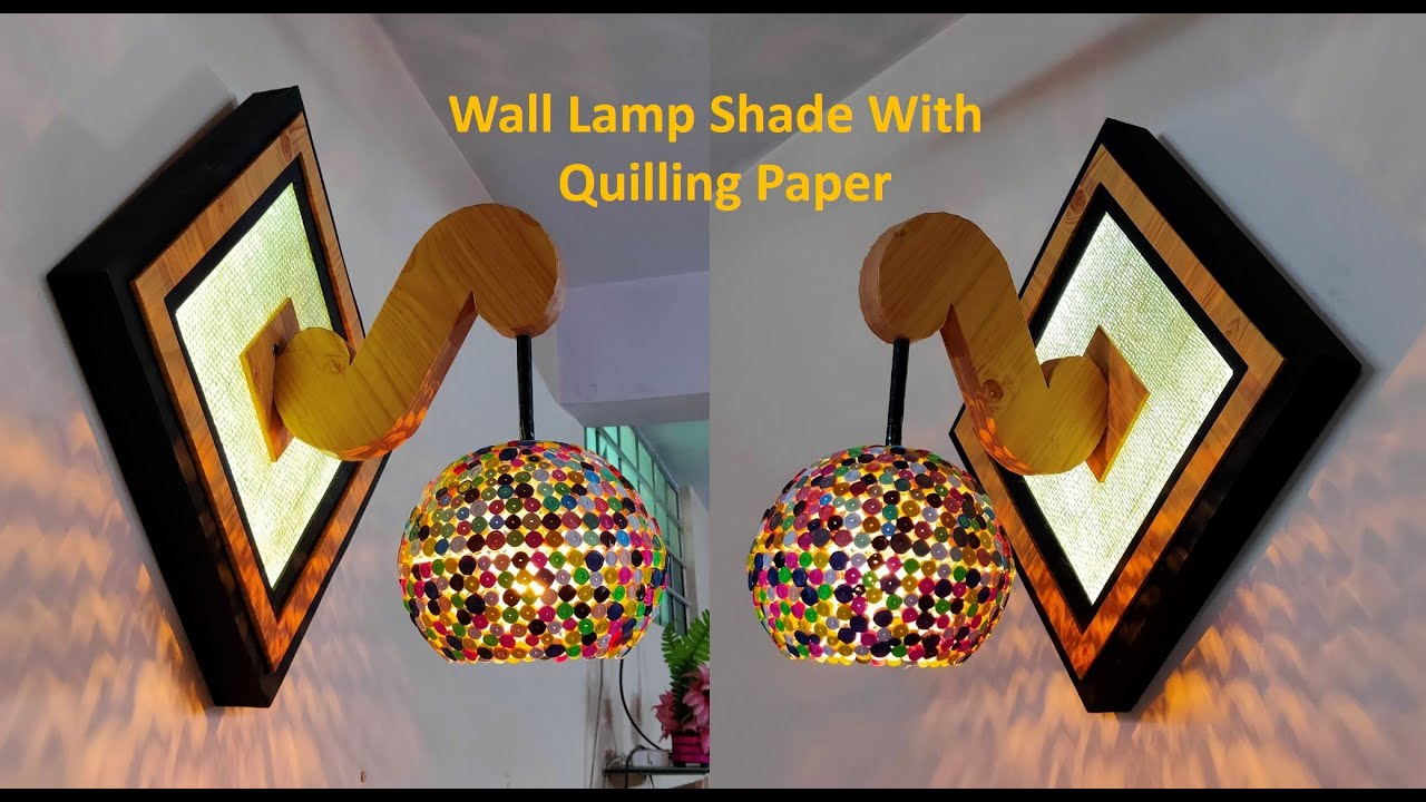 Wall Hanging Lamp Shade With Quilling Paper By Crazy Art 4U