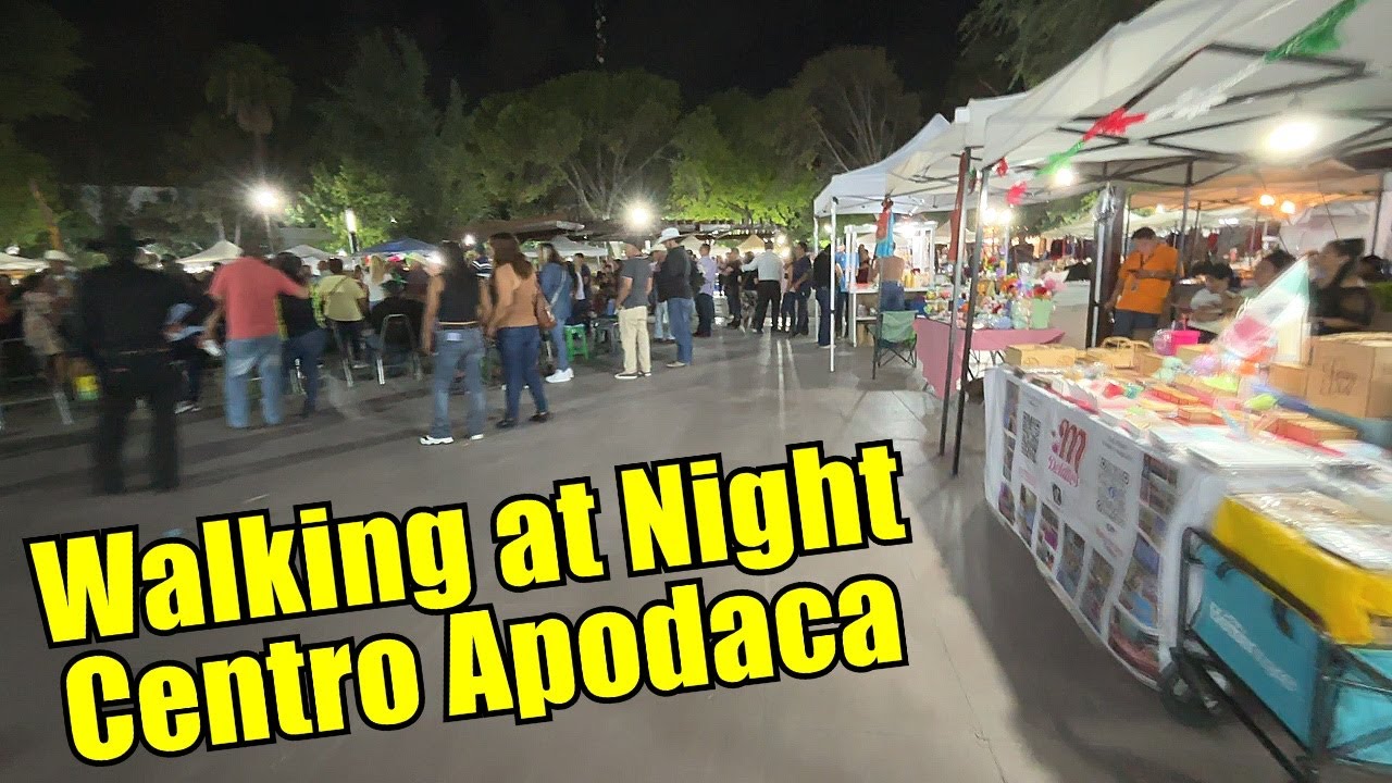 Walking at Night in Centro Apodaca, Nuevo León 🇲🇽 | Safe Nightlife, Music, Food & Tour (2025)