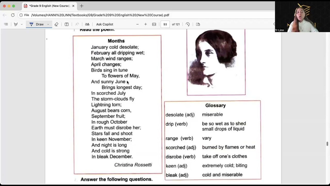 Grade(9) English Project (3) Poem(3)