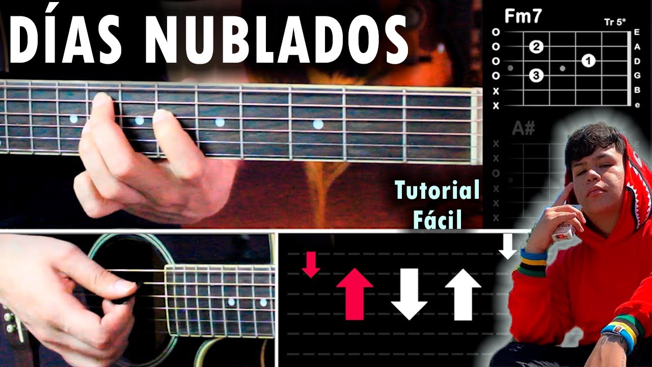 Días Nublados - Junior H GUITARRA Tutorial | Acordes