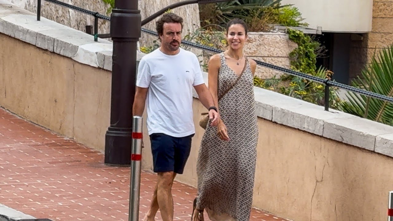 FERNANDO ALONSO & MELISSA JIMENEZ enjoying Shopping Day in Monaco Today before the Austrian F1 GP!!