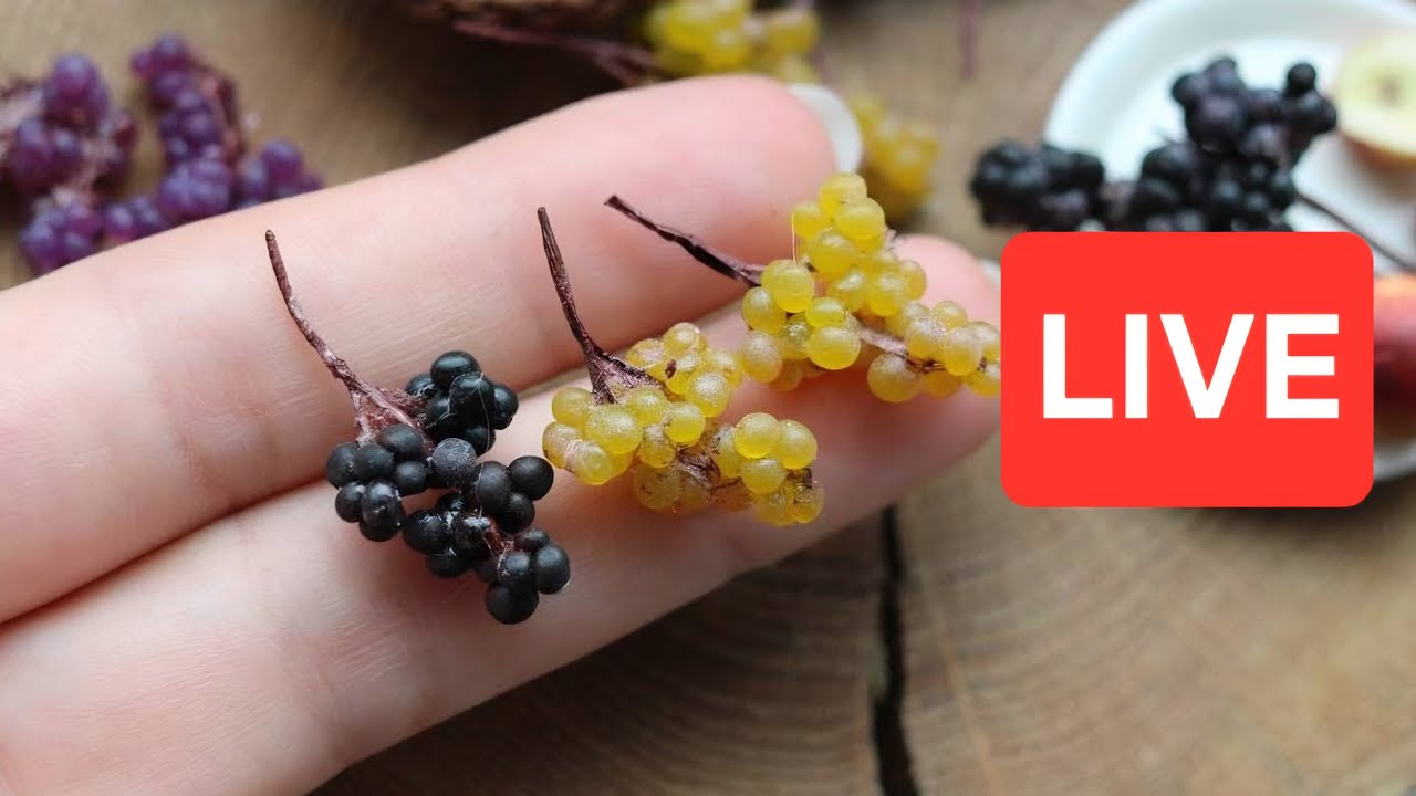Sculpting Miniature Grapes Live