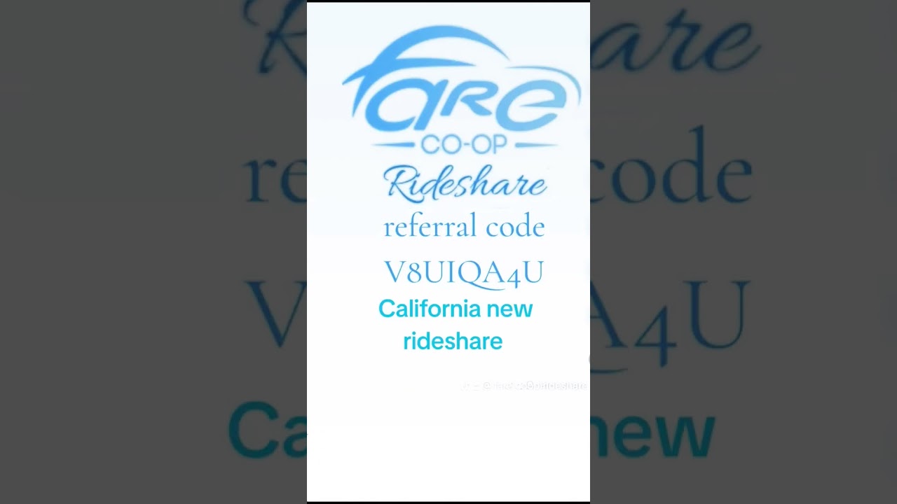 Fare co-ops rideshare Drivers keep 90% of payRiders save 20% Business pay 5% referral code V8UIQA4U