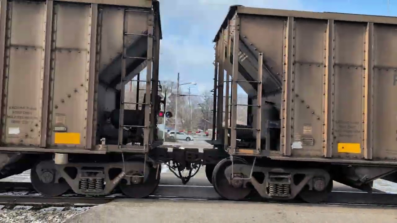 An empty NS coal train with a trio of AC44C6Ms leading.