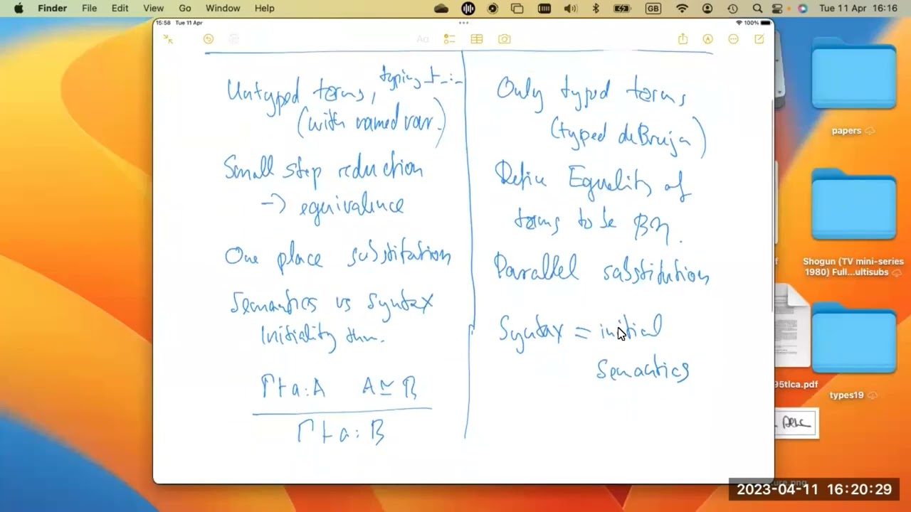 Thorsten Altenkirch: How to define type theories?