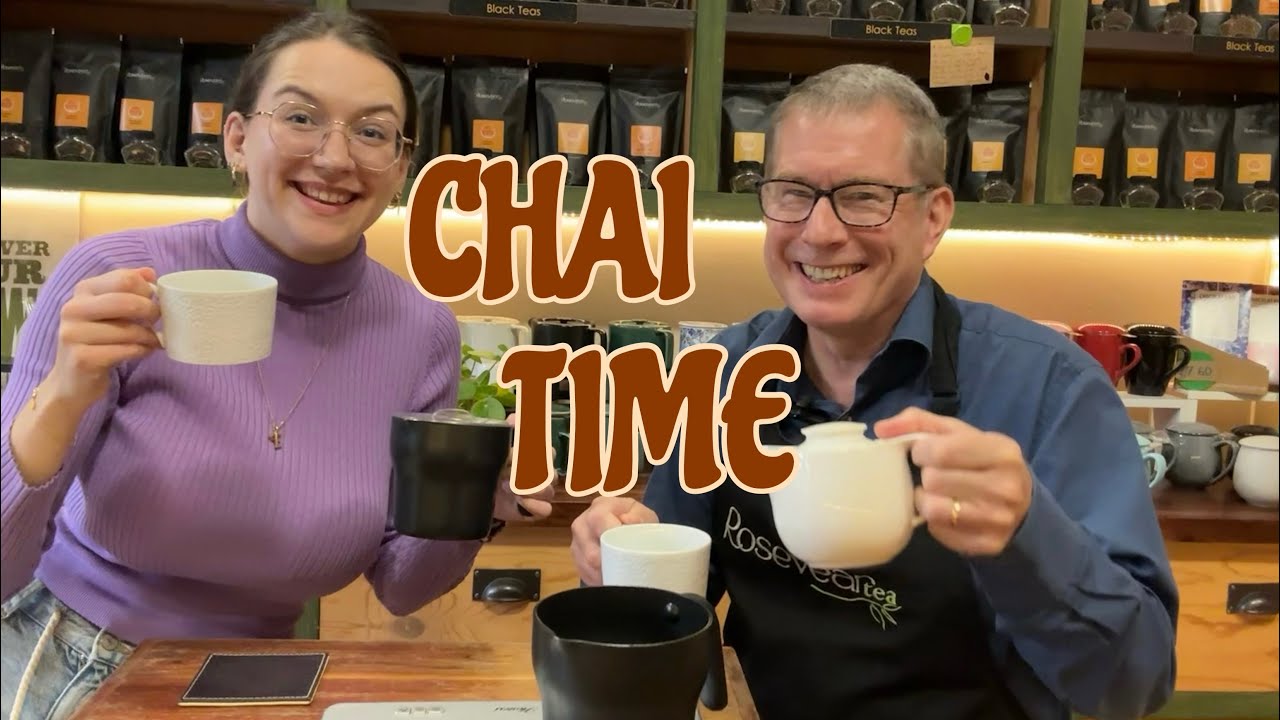 MAKING CHAI LATTES with Ella and Adam!