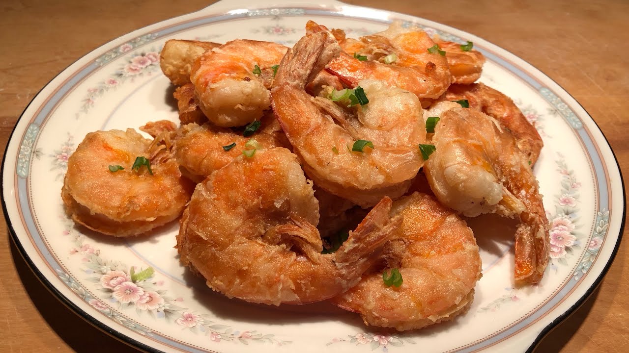 10 minutes ready! Quick and easy crispy salt and pepper shrimp/ Easiest crispy shrimp recipe/ 十分钟椒盐虾