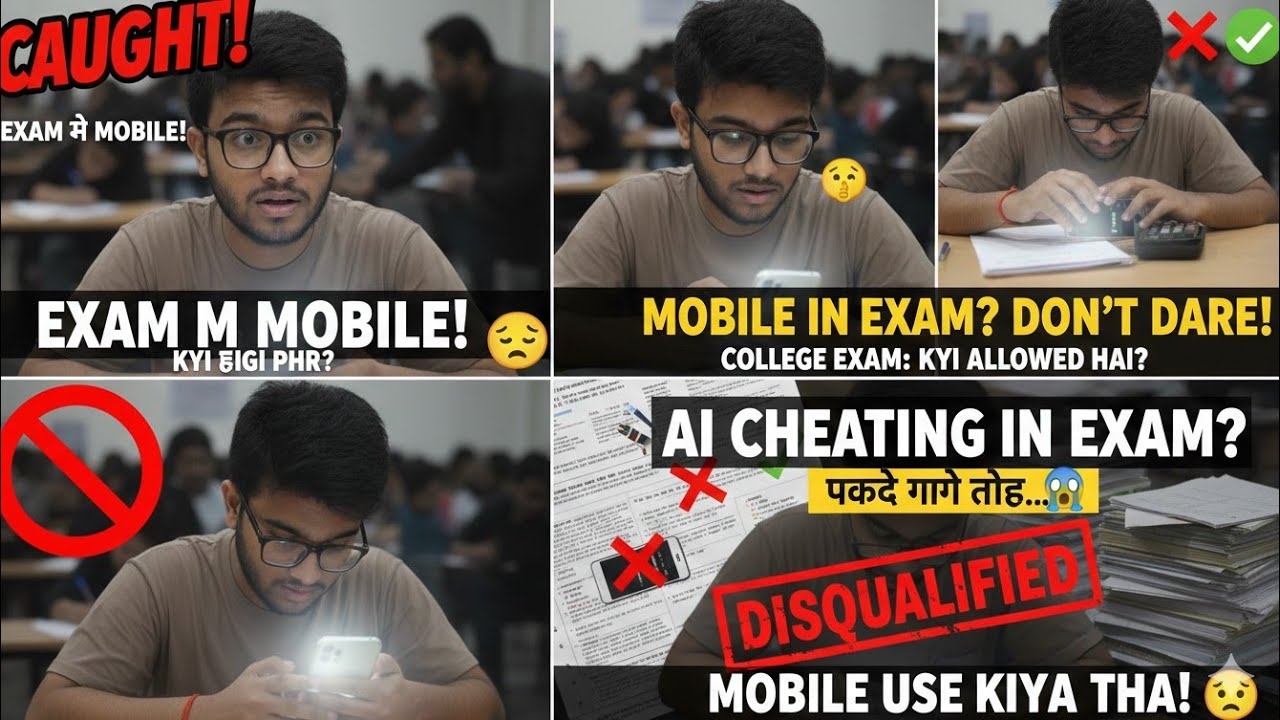 College exam m mobile phone 😬 