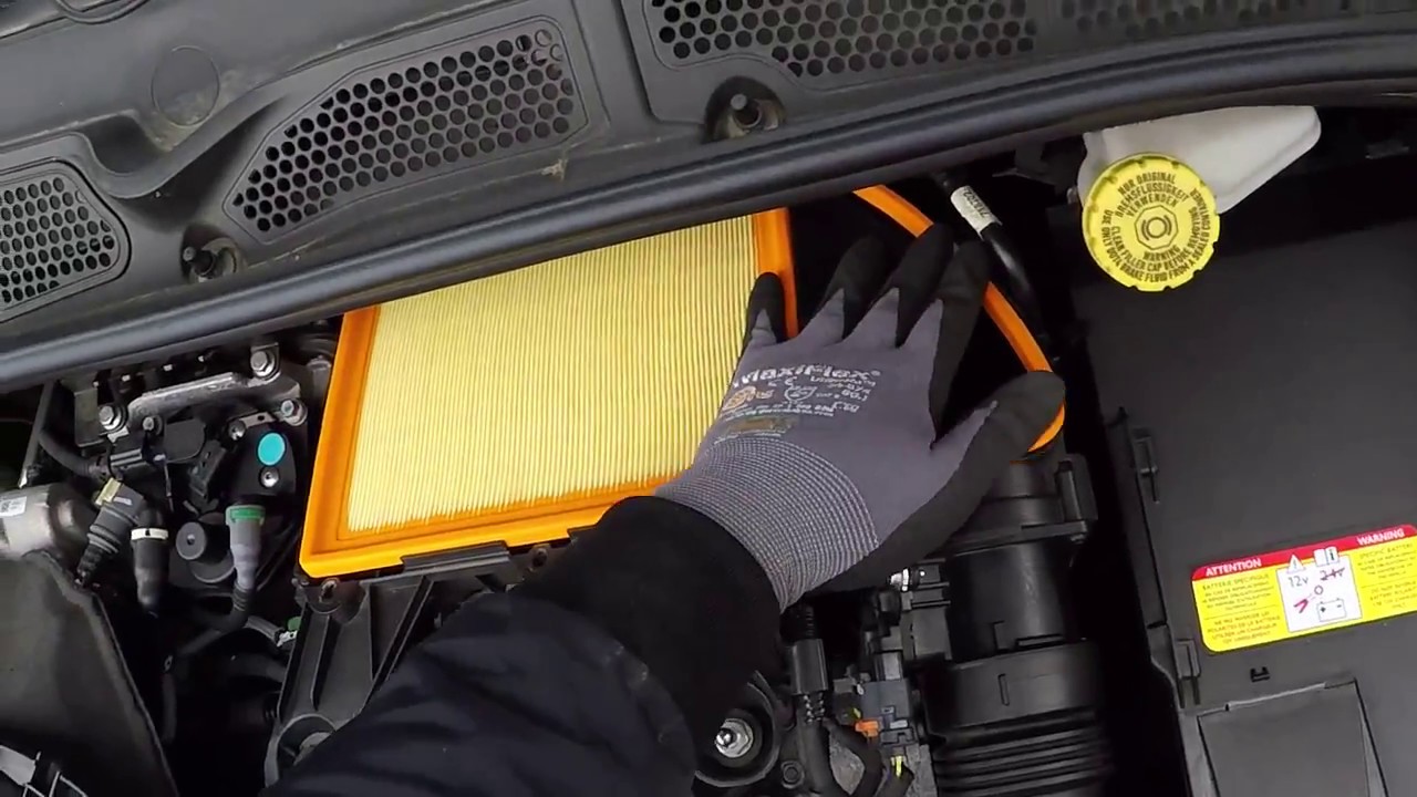 comment changer le filtre à air et le filtre habitacle sur citroën c4 cactus 1.6 hdi 2014
