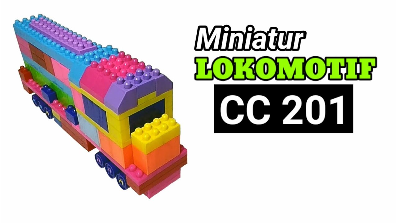 Make a Miniature Toy train locomotive CC201 from Building Blocks Toys|Membuat Lokomotif CC201 Mainan