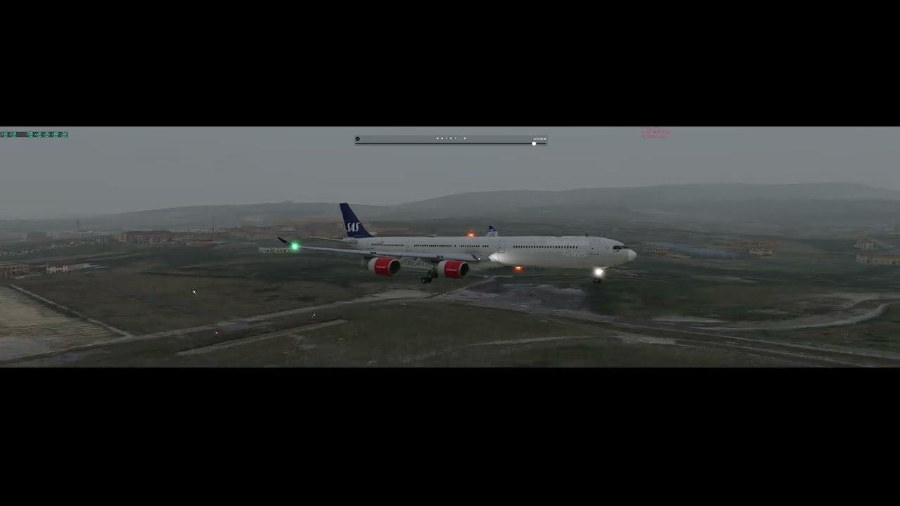 XP12.4.0 Toliss A340-600 landing in Bilbao (LEBB)