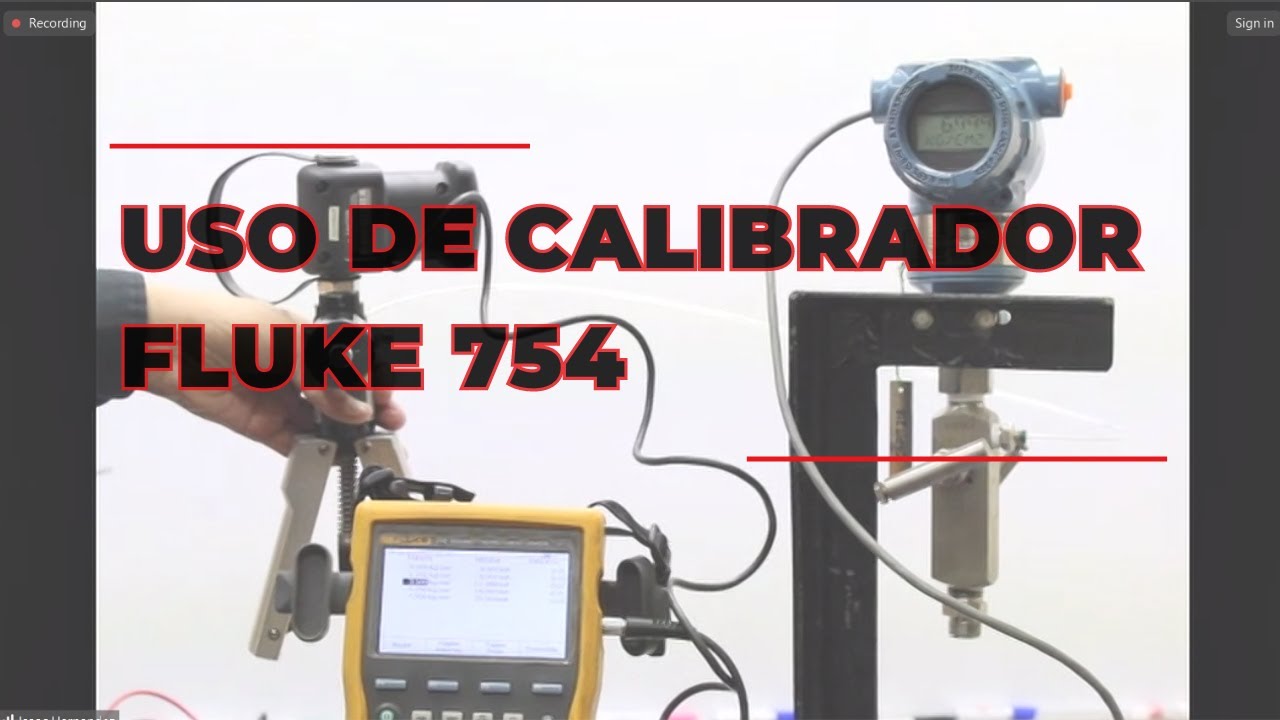 Uso de calibrador de procesos Fluke 754