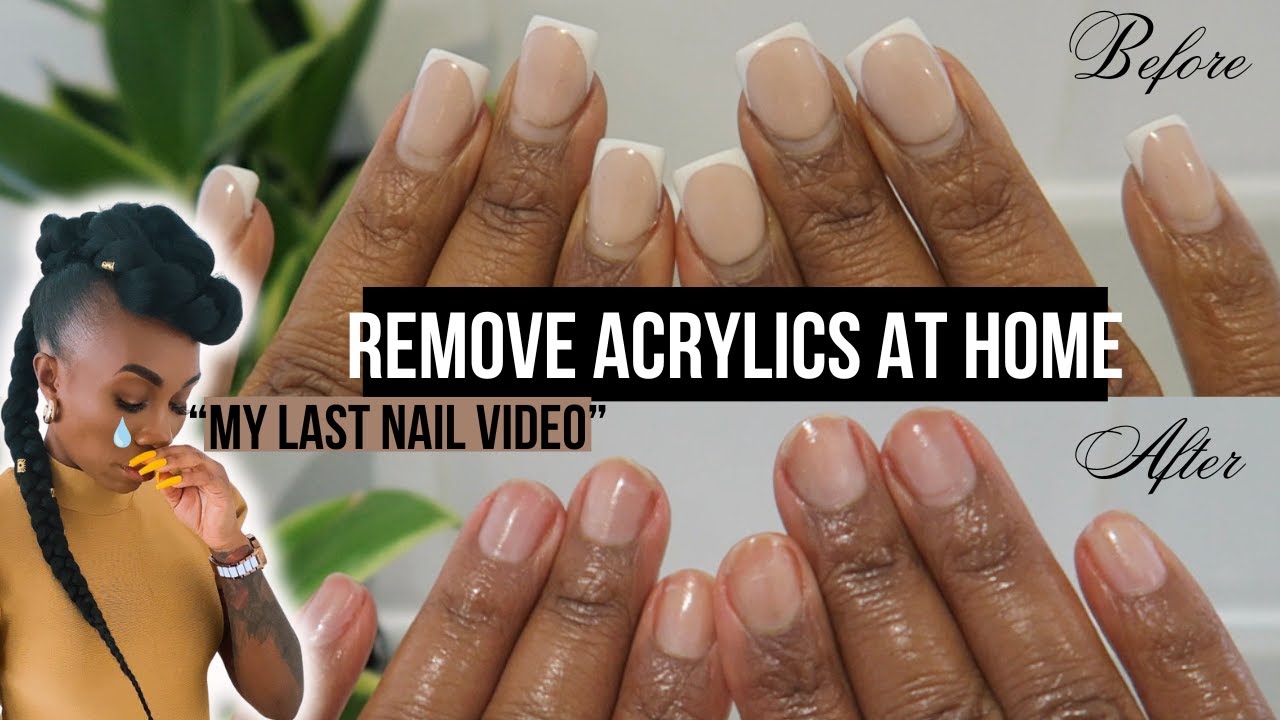 How to REMOVE Acrylic NAILS at Home | Easily remove acrylic nails