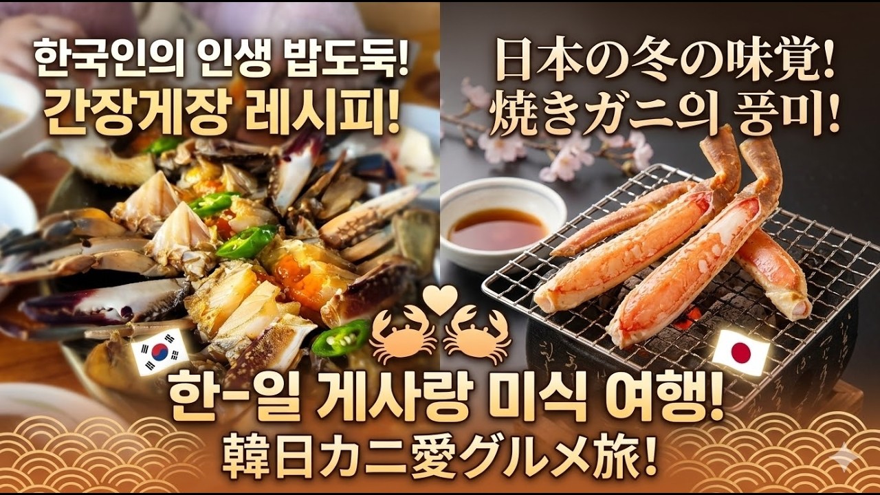 日本ー韓国カニ料理比較