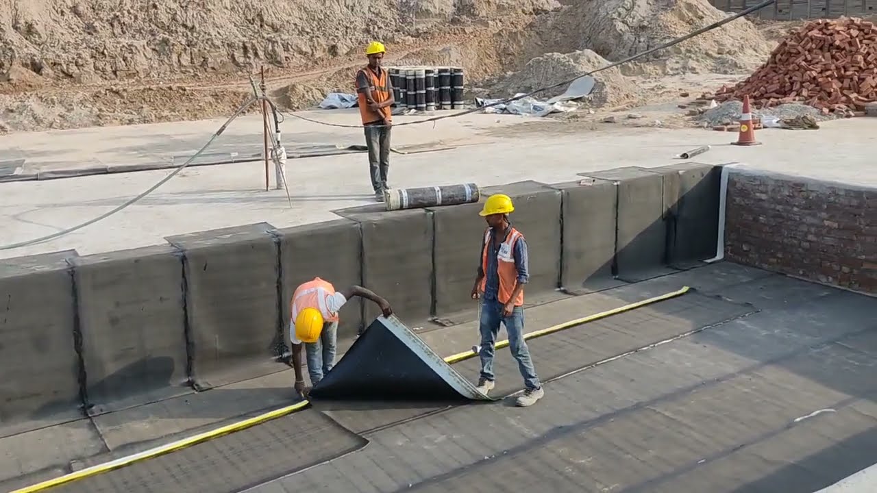 Water proofing sheet  Thickness 4 75mm  Foundation #building #construction #civil #structure #design