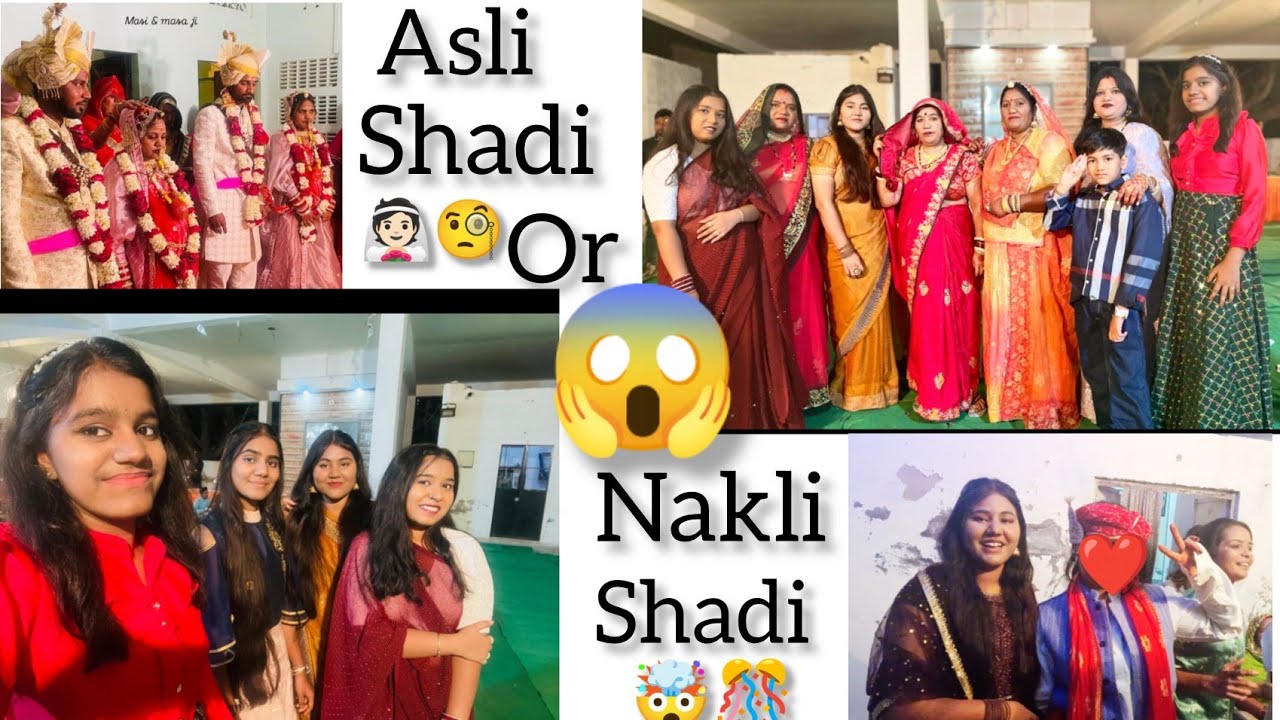 Asli shadi or Nakli shadi ek sath👰🏻😱🎊🤯 Part-1