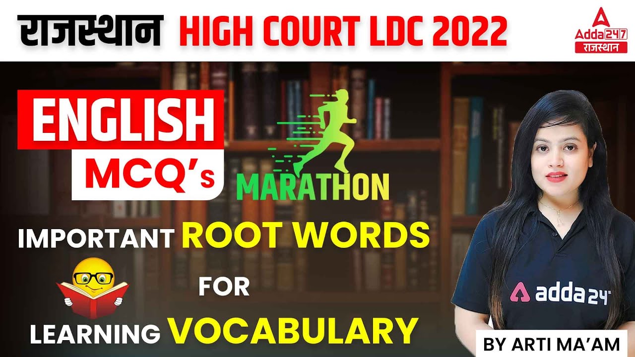 LDC Online Classes 2022 | Important Root words, vocabulary | High Court LDC | English Marathon Class