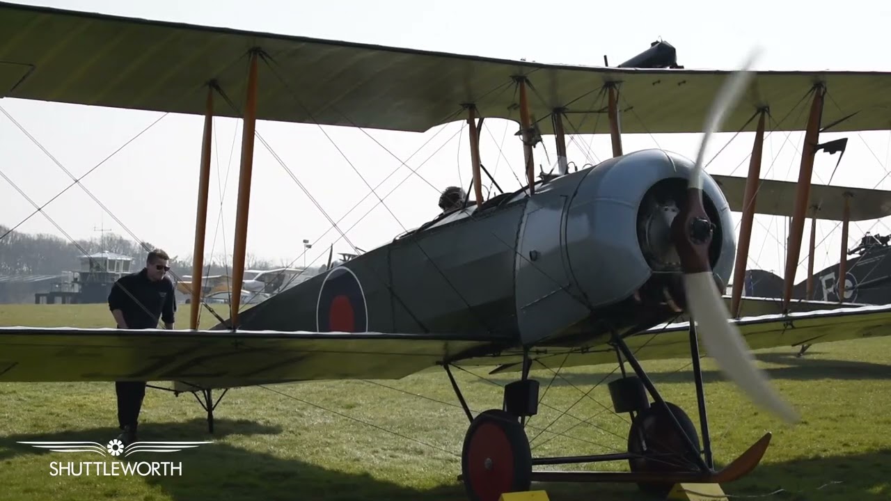 Avro 504K Full Engine Run