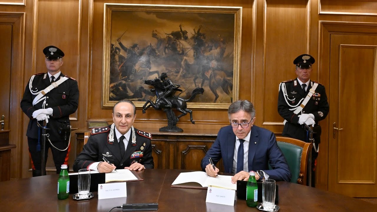 Accordo sottoscritto dal Comandante Generale dell’Arma Luongo e dal DG di Poste Lasco