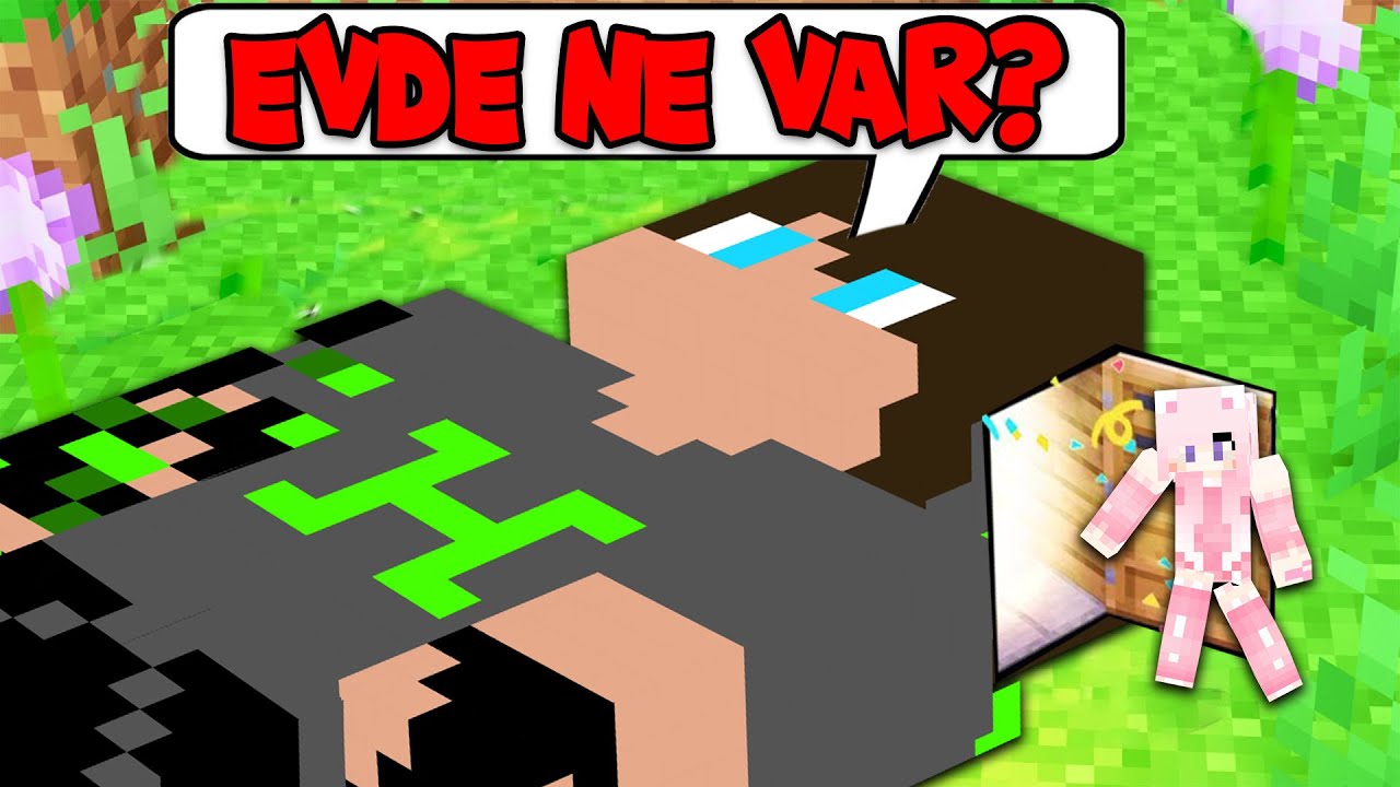 MİNECRAFT KENDİ KARAKTERİMİZLE HARİKA EVLER YAPTIK | HAN KANAL KÜBRA NİSA PRATİK OYUN