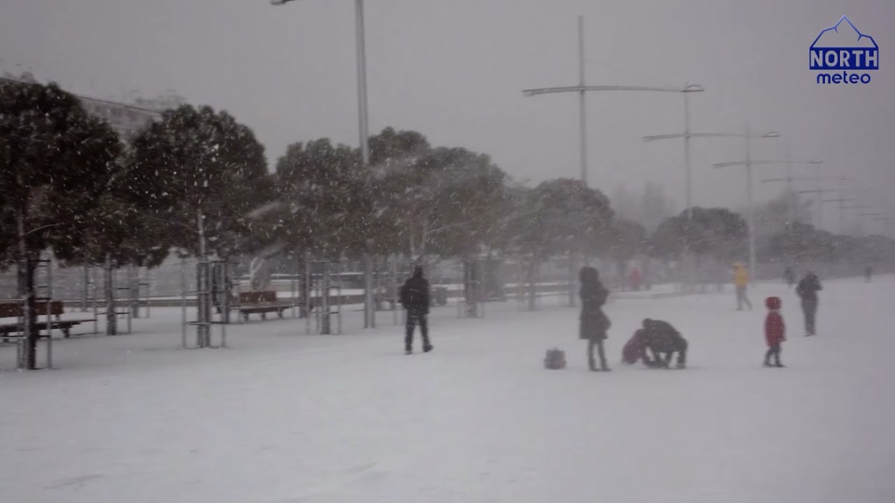 The snow-storm 'Ariadne' in various regions of Thessaloniki (10-11/1/2017)