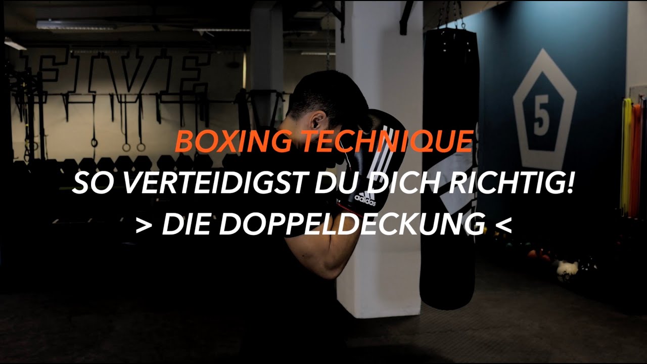 BOXING TECHNIQUE SO VERTEIDIGST DU DICH RICHTIG - DIE DOPPELDECKUNG!