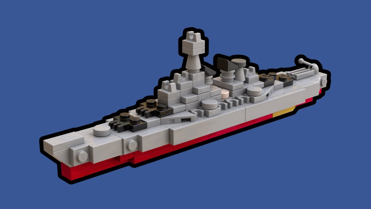 LEGO USS Montana Battleship MOC