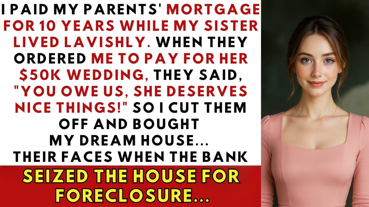 I Paid Their Mortgage for 10 Years—Then They Forced Me to Fund Her $50K Wedding | family revenge