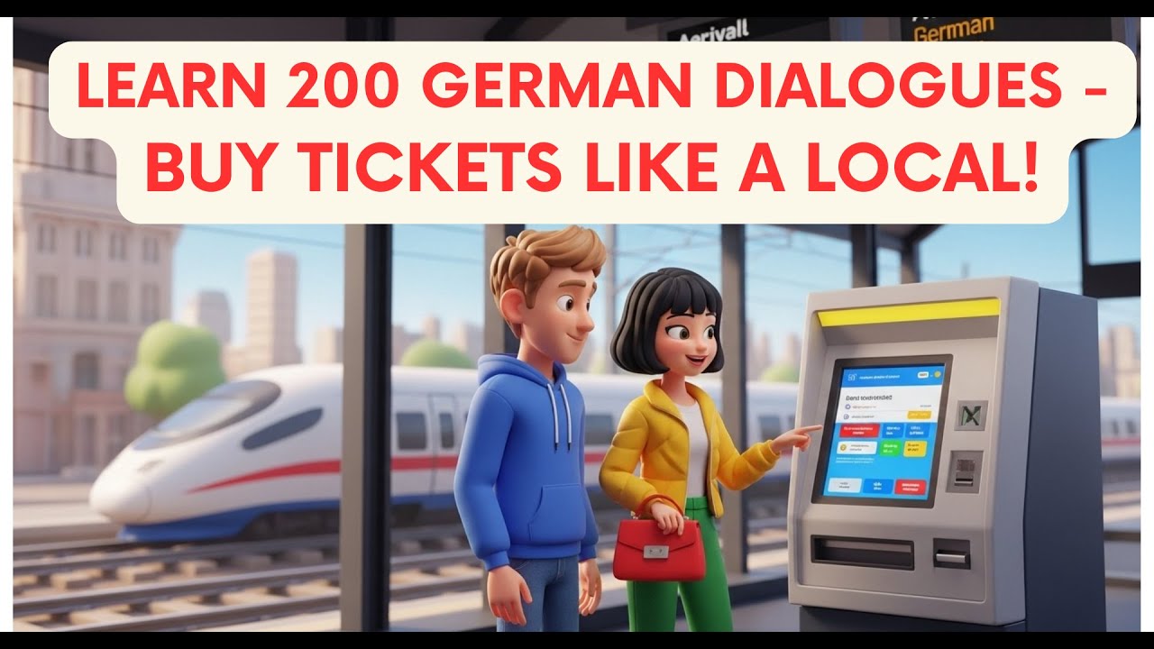 200 Real Life German Dialogues About Buying Train and Bus Tickets – Speak Naturally Like Locals