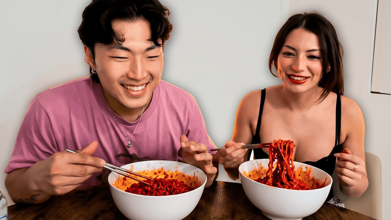 Edward and Hailii Buldak Ramen Challenge 🔥