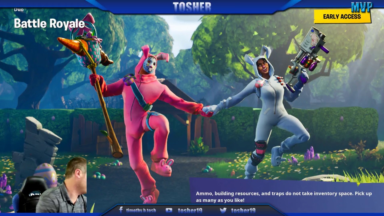Tosher.0 playing Fortnite Ninja Style