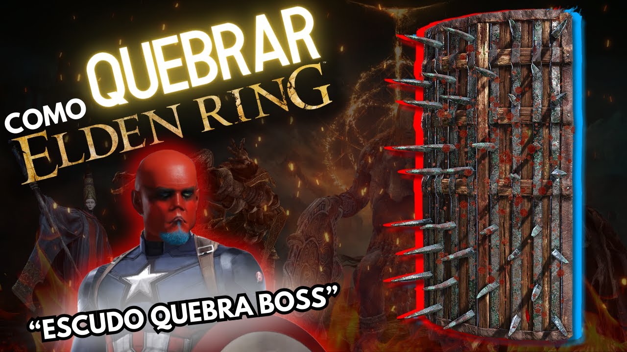 QUEBRANDO Elden Ring com a Build de ESCUDO mais APELONA!