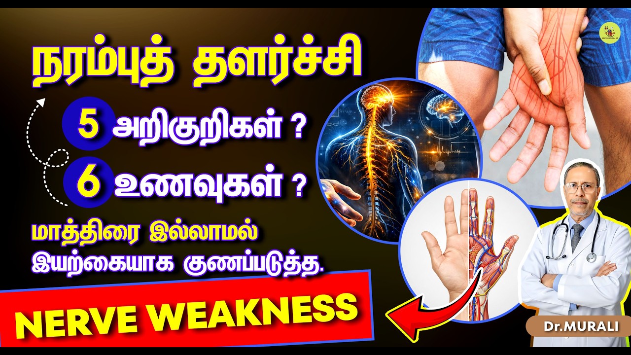 Nerve Weakness - 5 Signs & 6 Foods To Heal Naturally. நரம்புத் தளர்ச்சி.