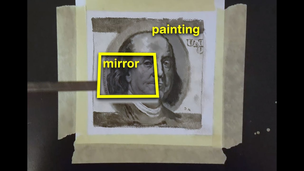 Painting with comparator mirror demo