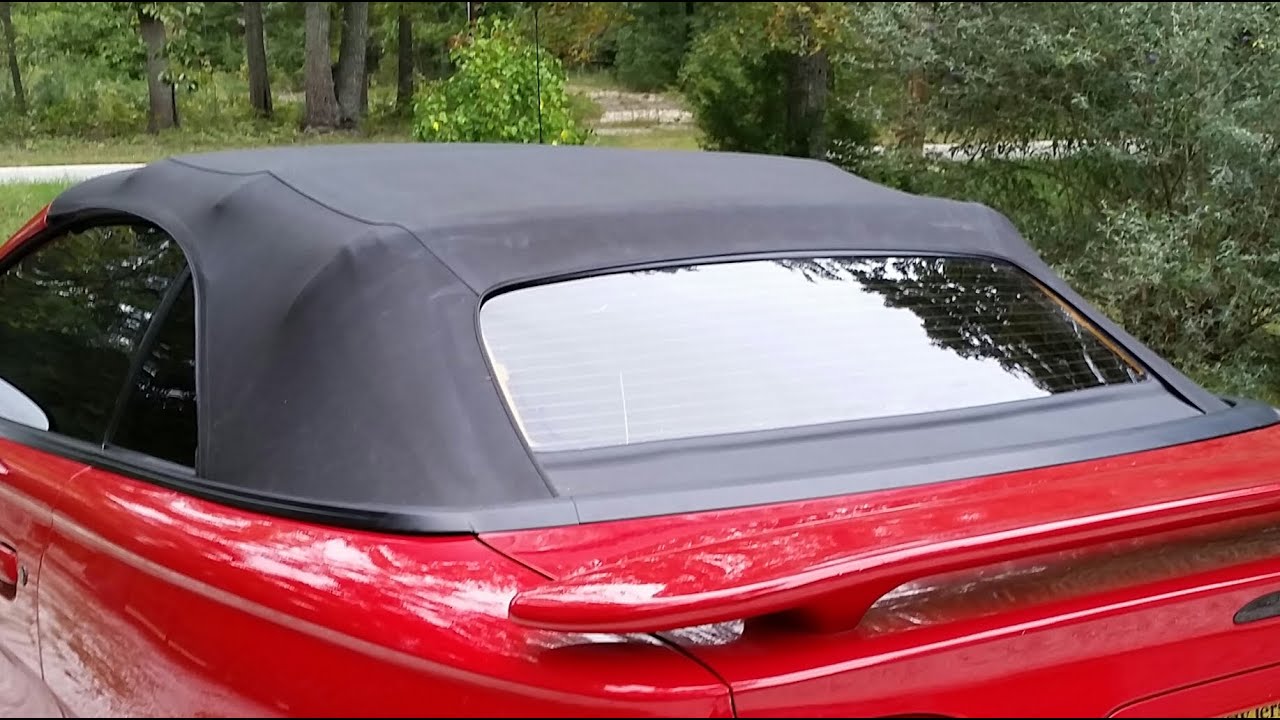 1994 to 2004 Mustang Convertible Rear Window Step By Step Replacement Save Money $ $ $