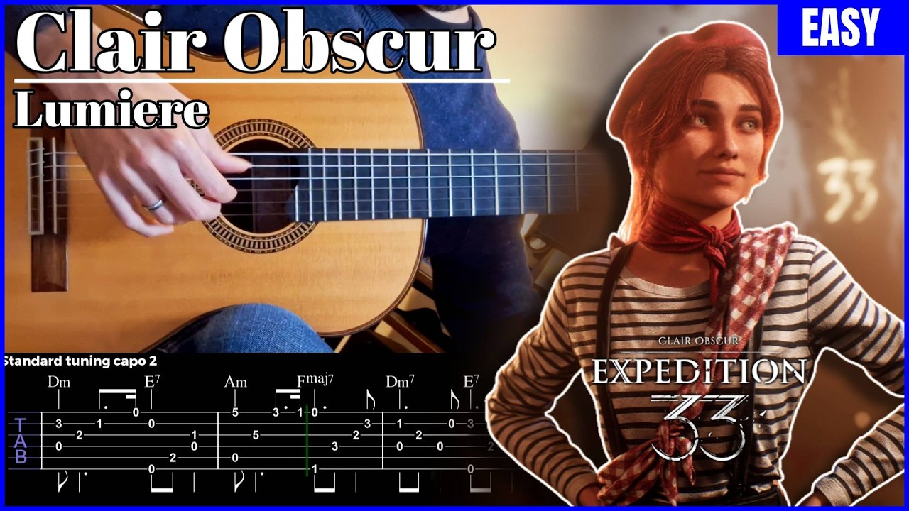Clair Obscur – Lumière | Easy Fingerstyle Guitar [TAB]