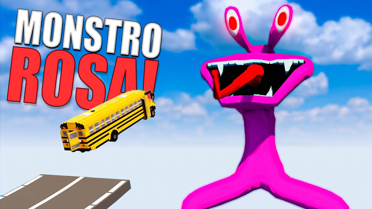 Novo Monstro Rosa do Rainbow Friends no Teardown com Mods