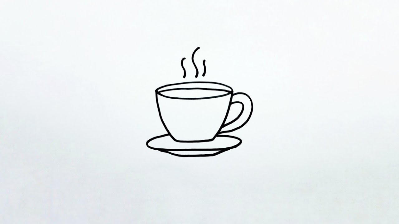How to draw TEA CUP ☕️ for kids 