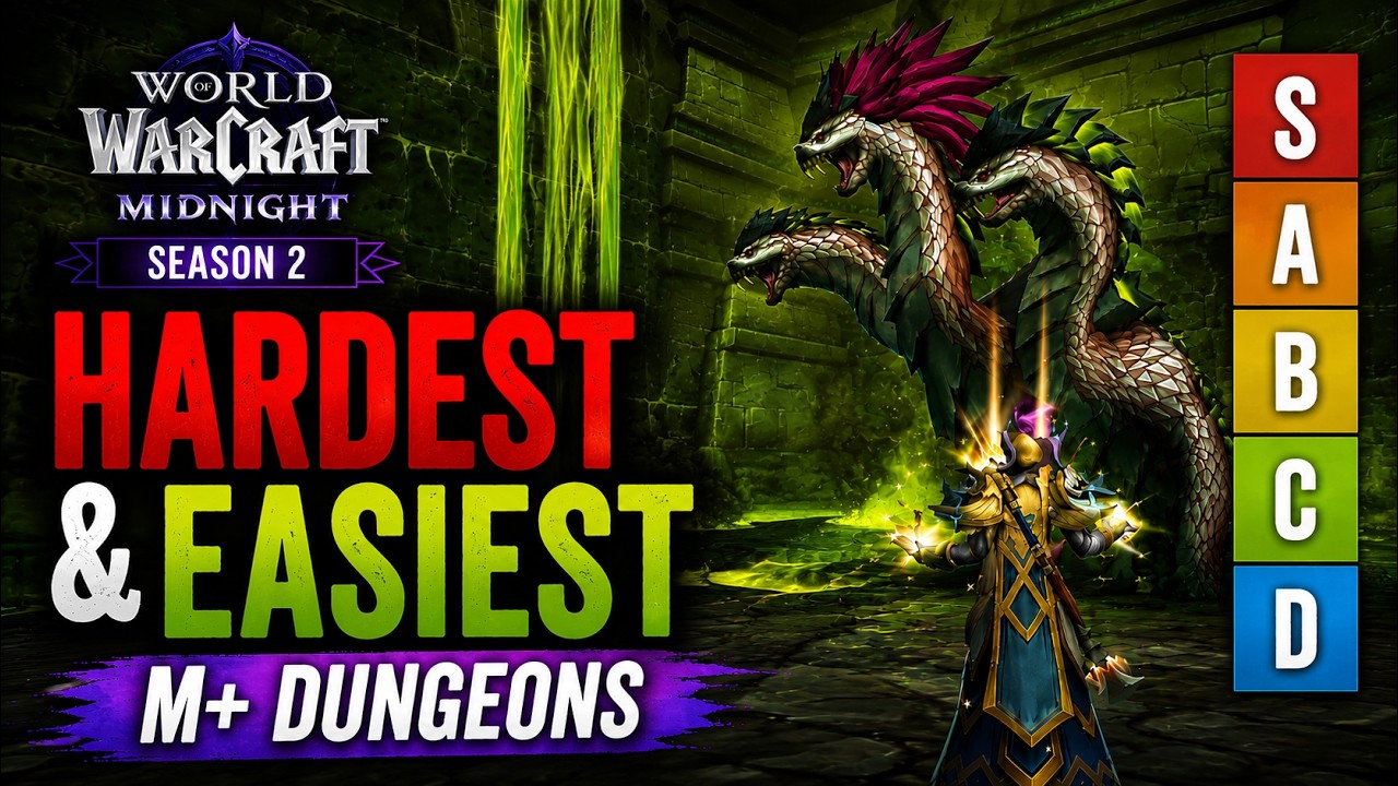 HARDEST & EASIEST Mythic+ Dungeons in Season 2! | WoW Midnight