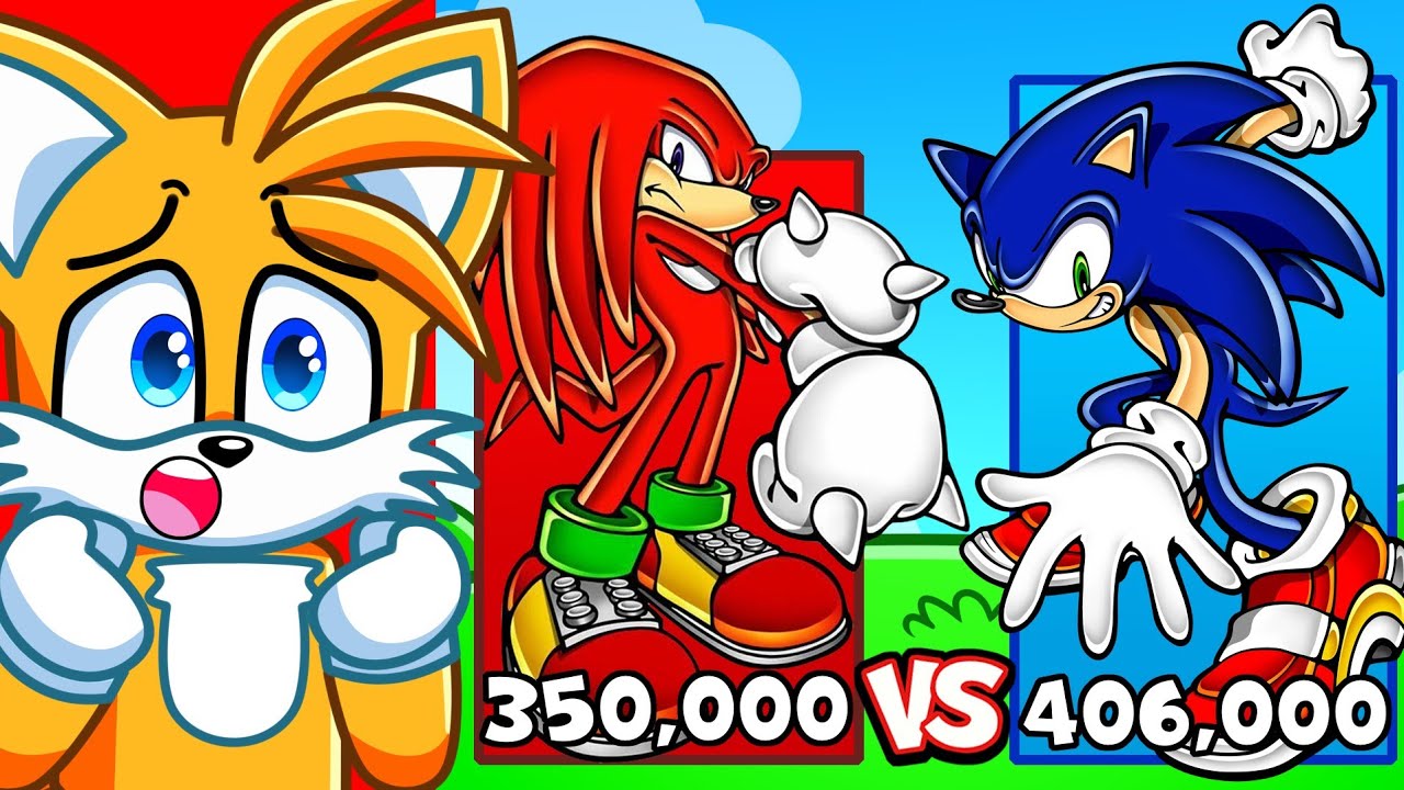 SONIC vs KNUCKLES Power Level Comparison