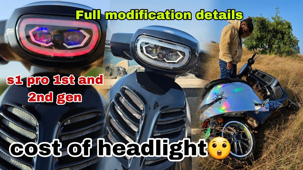 ola s1 pro headlight cost / full modification cost and how to purchase 😇